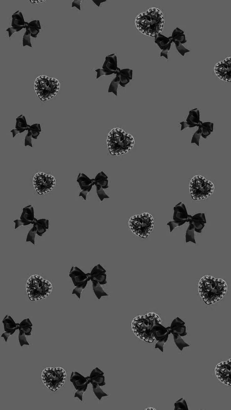 736x1308 Black Coquette Wallpaper