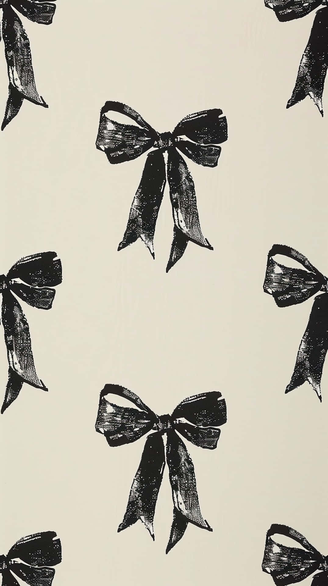 1076x1920 Black Coquette Wallpaper