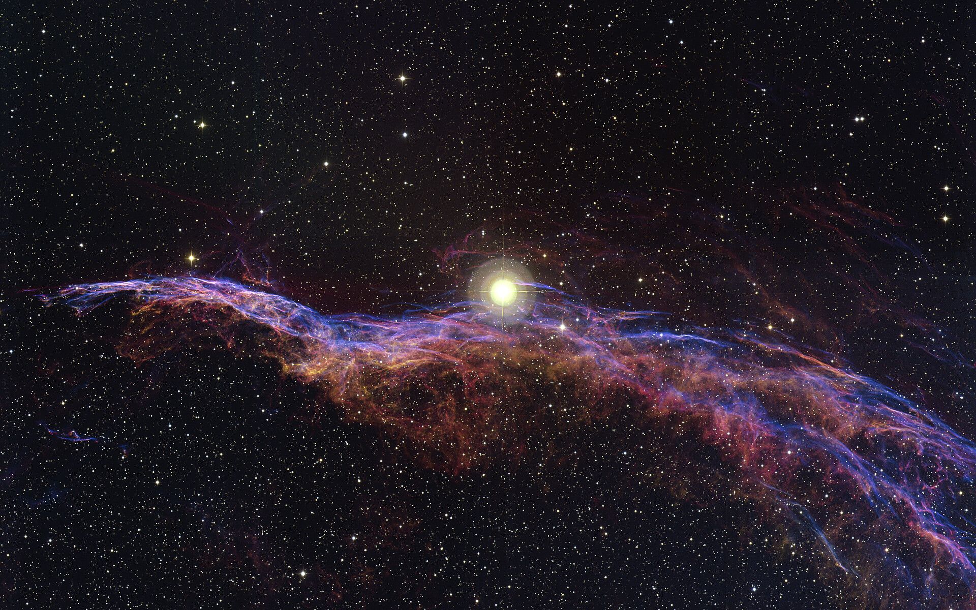 1920x1200 The Veil Nebula, NGC 6960