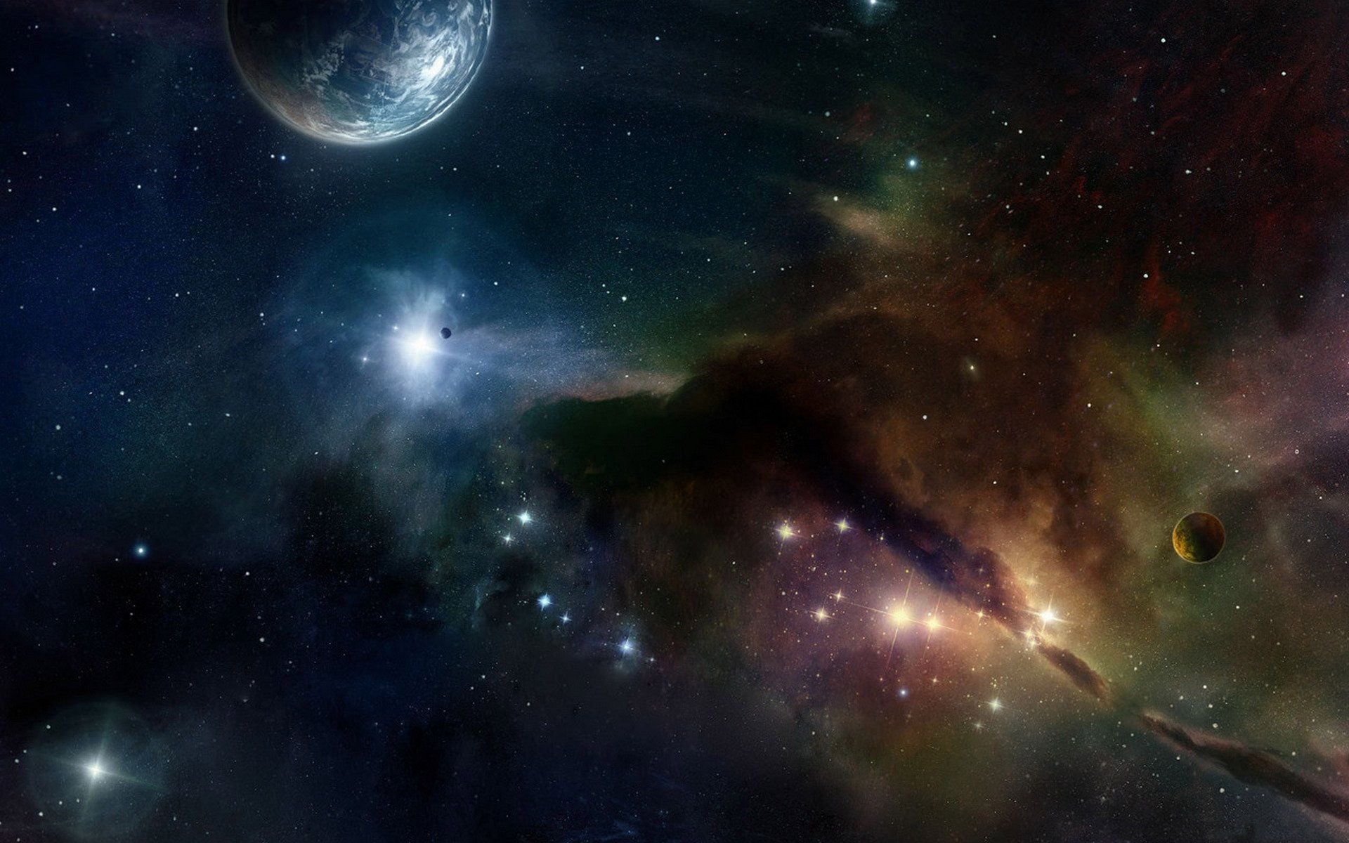 1920x1200 HD Sci Fi Space Odyssey: Beyond The Cosmic Veilx1200