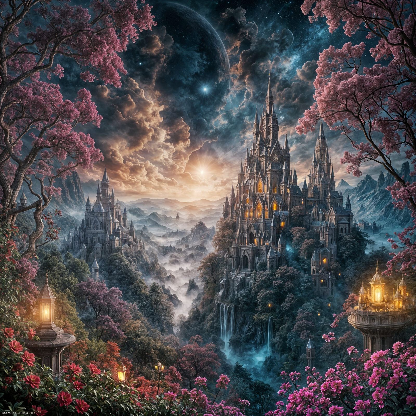1600x1600 Island with a Celestial Veil, Mystic Lands