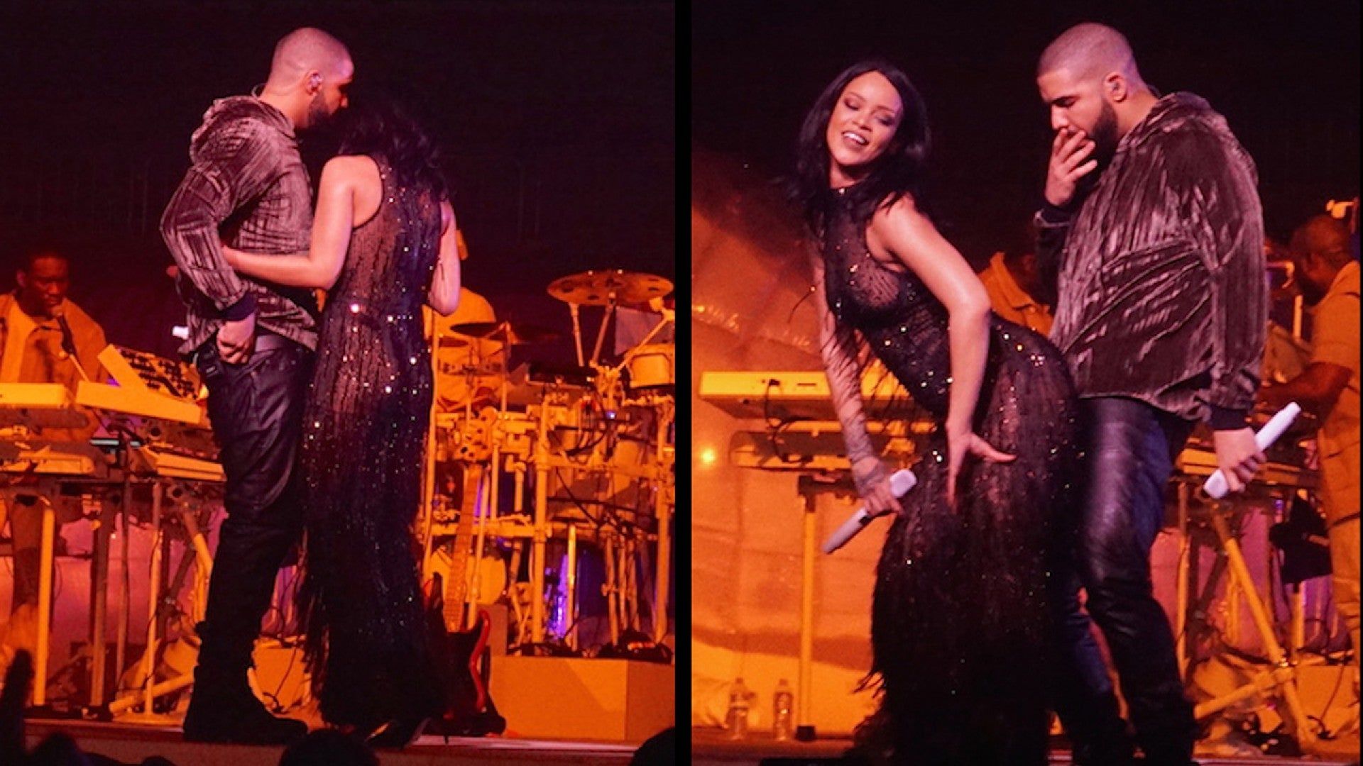 1920x1080 Drake And Rihanna Get Touchy Feely During Surprise 'Work' Performance In Miami