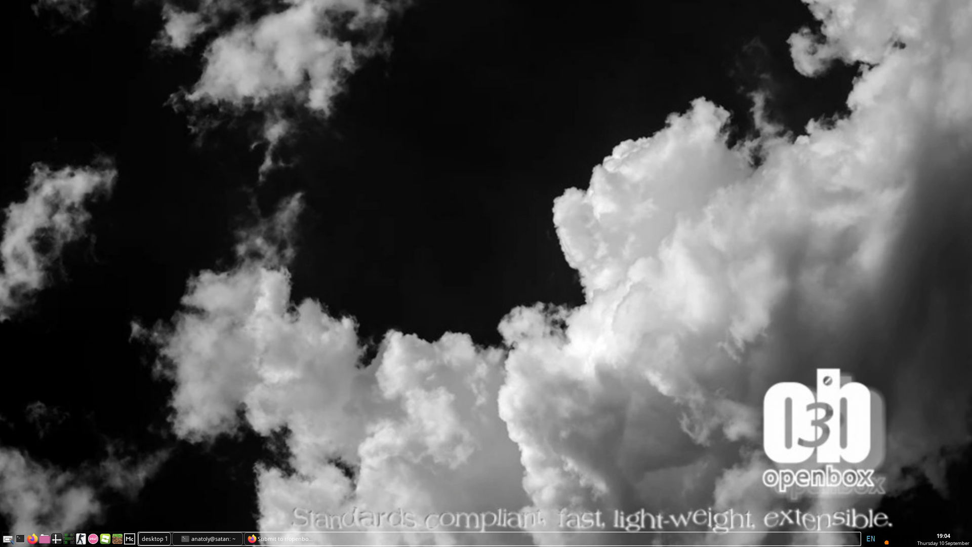 1920x1080 I made a wallpaper for openbox :)