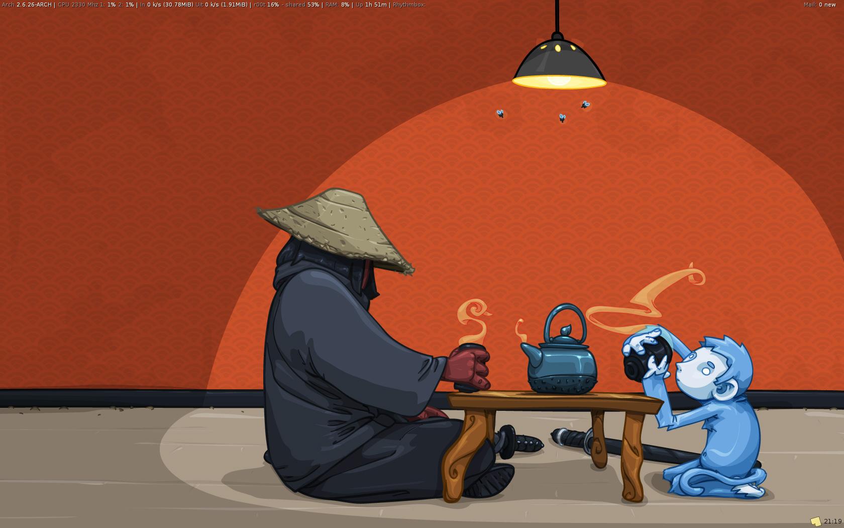 1680x1050 Arch + Openbox screenshots: September