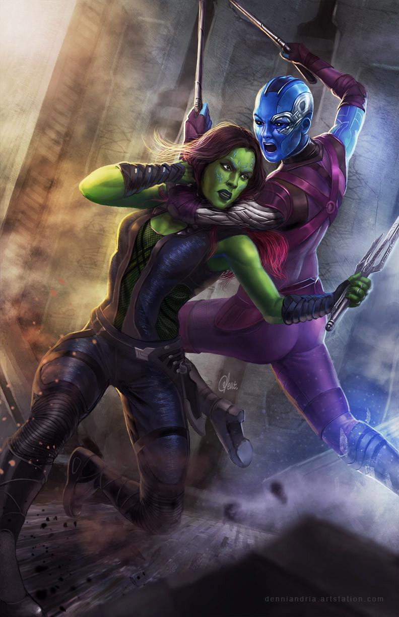 792x1224 Gamora vs Nebula