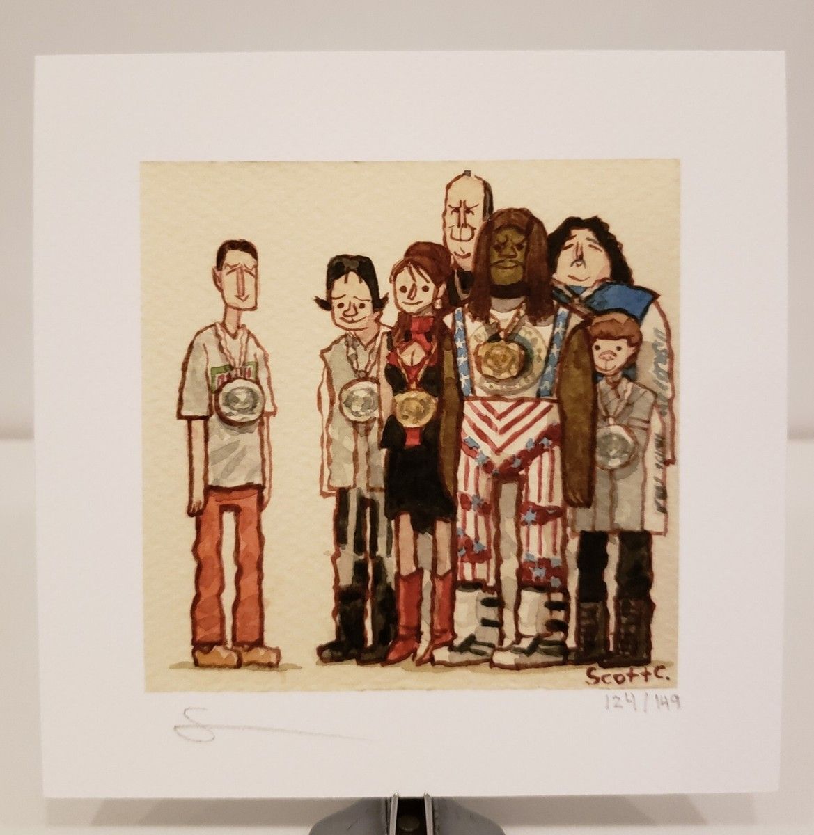 1169x1200 Scott C Idiocracy Signed Art Print Poster /149 Great Showdowns Mike Judge Mondo