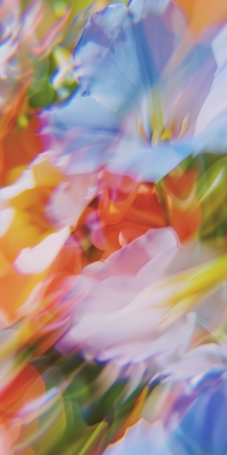 736x1472 Blurred colorful. Colourful blurry wallpaper aesthetic, Blurred floral background, Colorful aura wallpaper flower