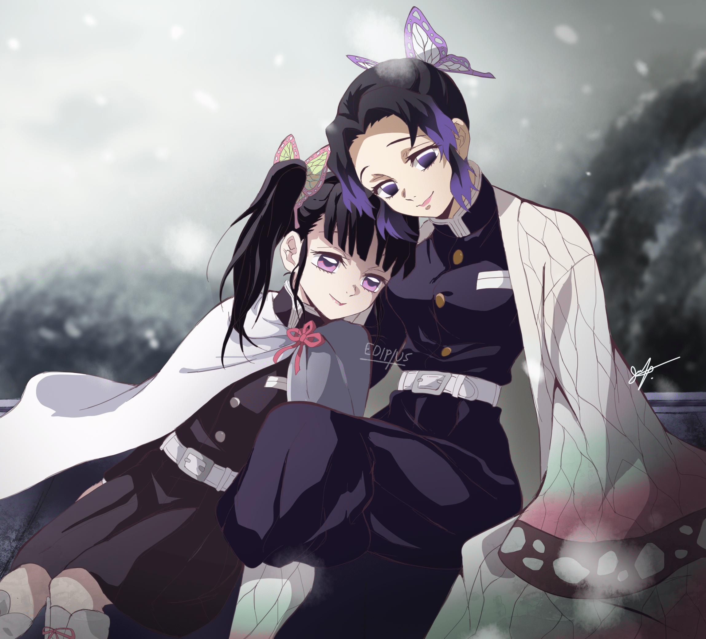 2298x2080 Demon Slayer Wallpaper Kanae Wallpaper HD
