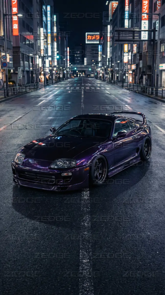 674x1198 Toyota Supra MK4 MidNightPurple JDM 2JZ Tuning Stance 4K Wallpaper wallpaper by Brutos Cars 4K