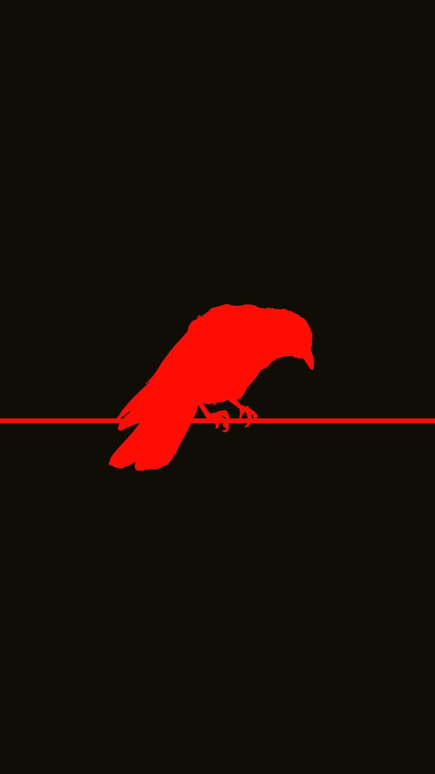 1440x2560 Red Crow Dark Amoled iPhone 4K Wallpaper Download Free ⋆ Traxzee 4K of Wallpaper for Andriod