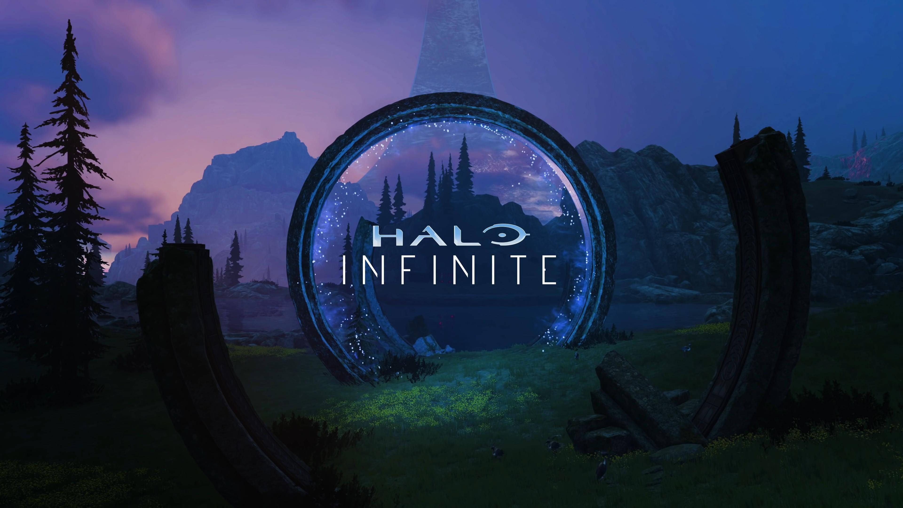 3840x2160 Download Halo Infinite Purple Zeta Rings Wallpaper