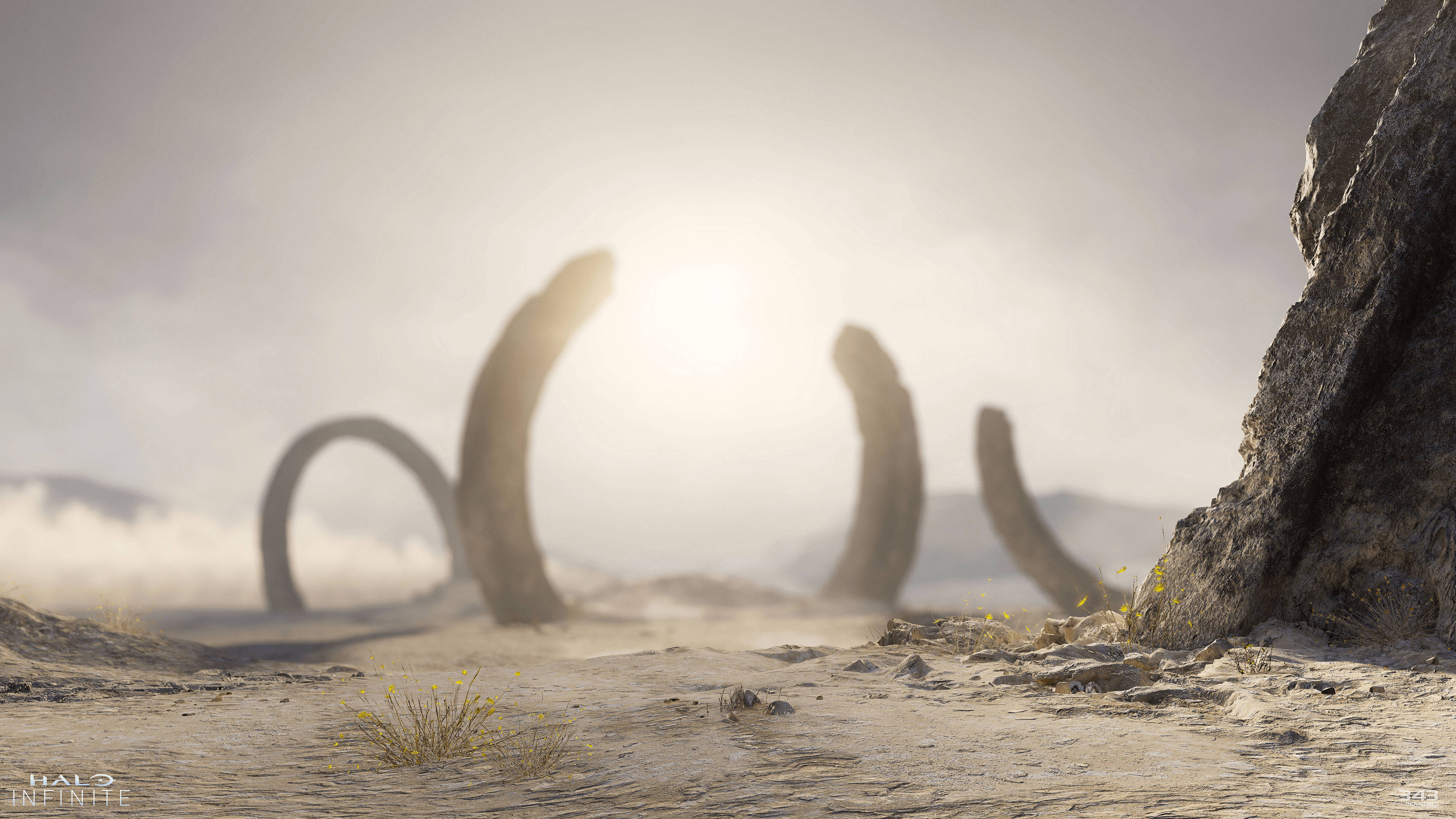 3840x2160 Download Halo Infinite Broken Zeta Rings Wallpaper