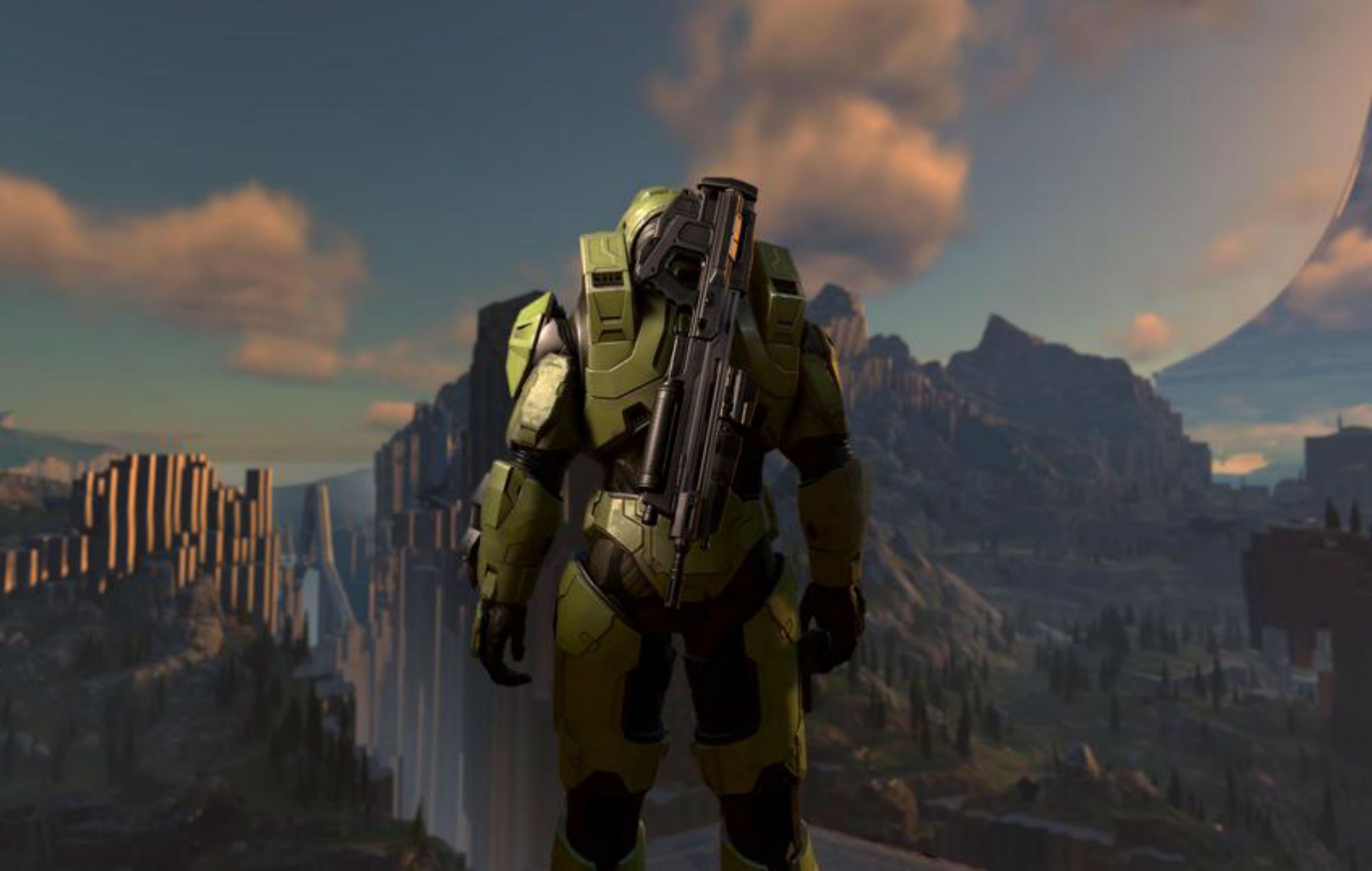 2000x1270 Halo Infinite' will let players throw things off Zeta Halo in a series first