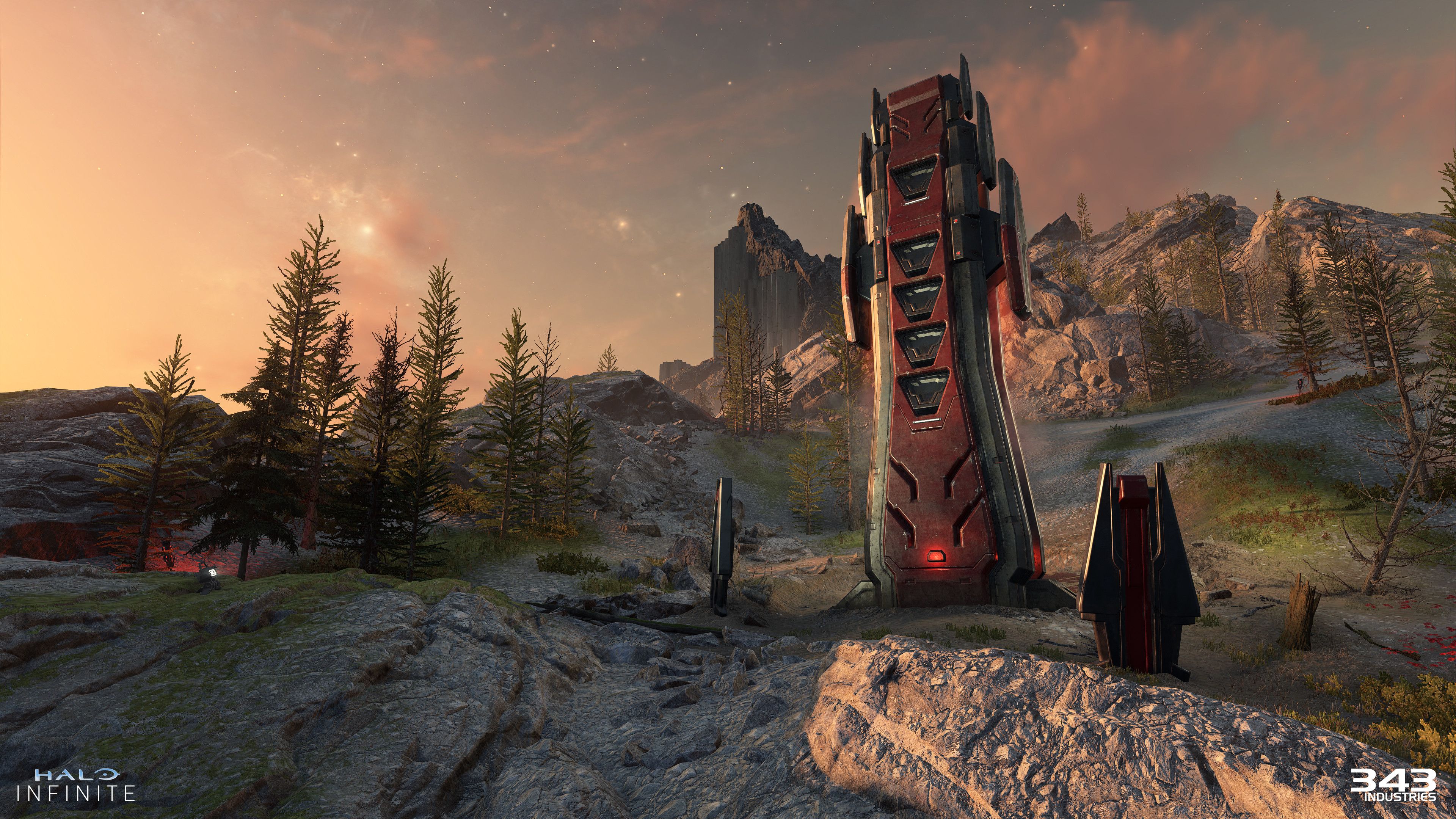 3840x2160 Tyler Klimek Infinite. Campaign. Banished Propaganda Totem Lighting
