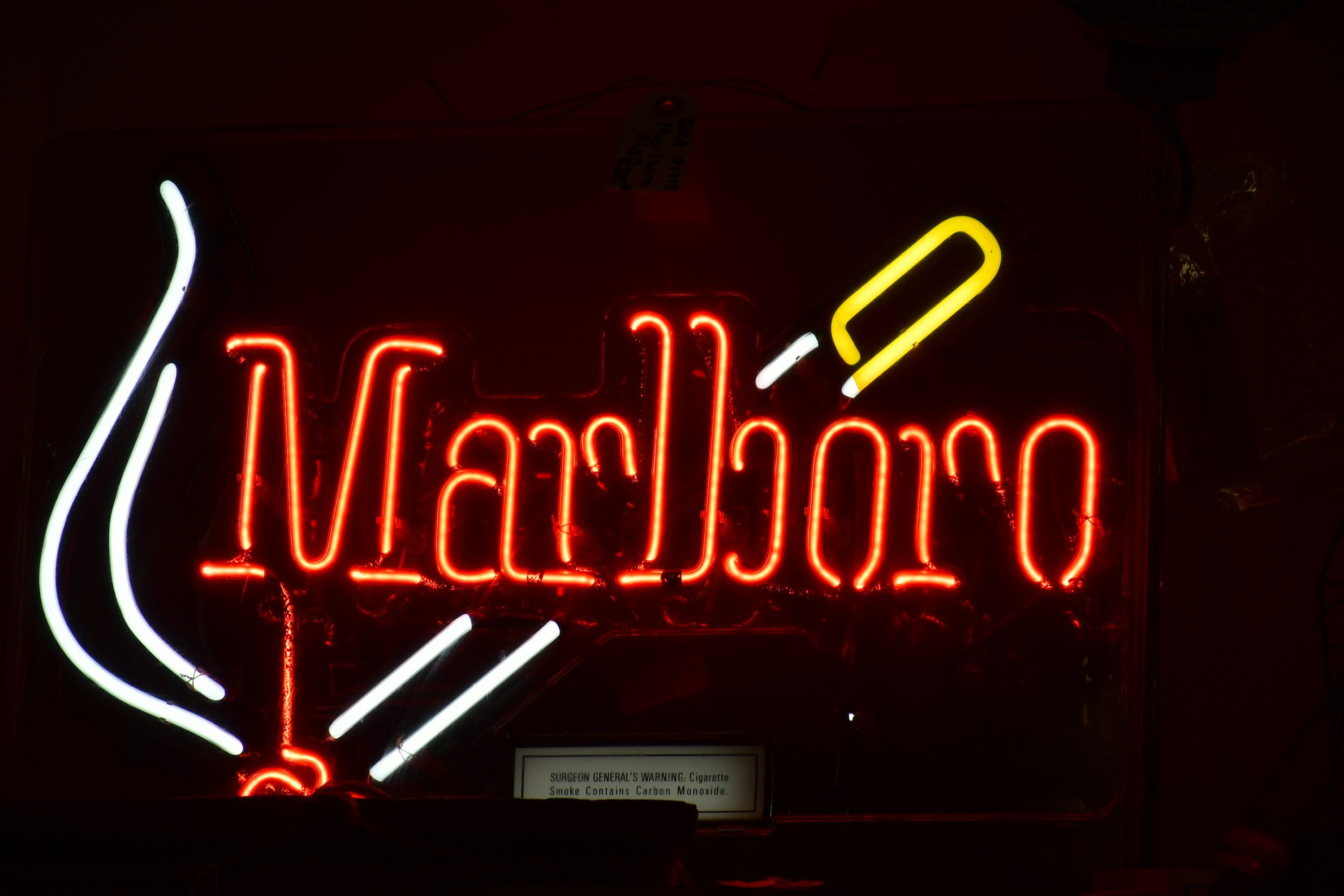 3000x2000 Marlboro Neon Sign Tobacco Wall Decor for Bar & Man Neon Marlboro Sign