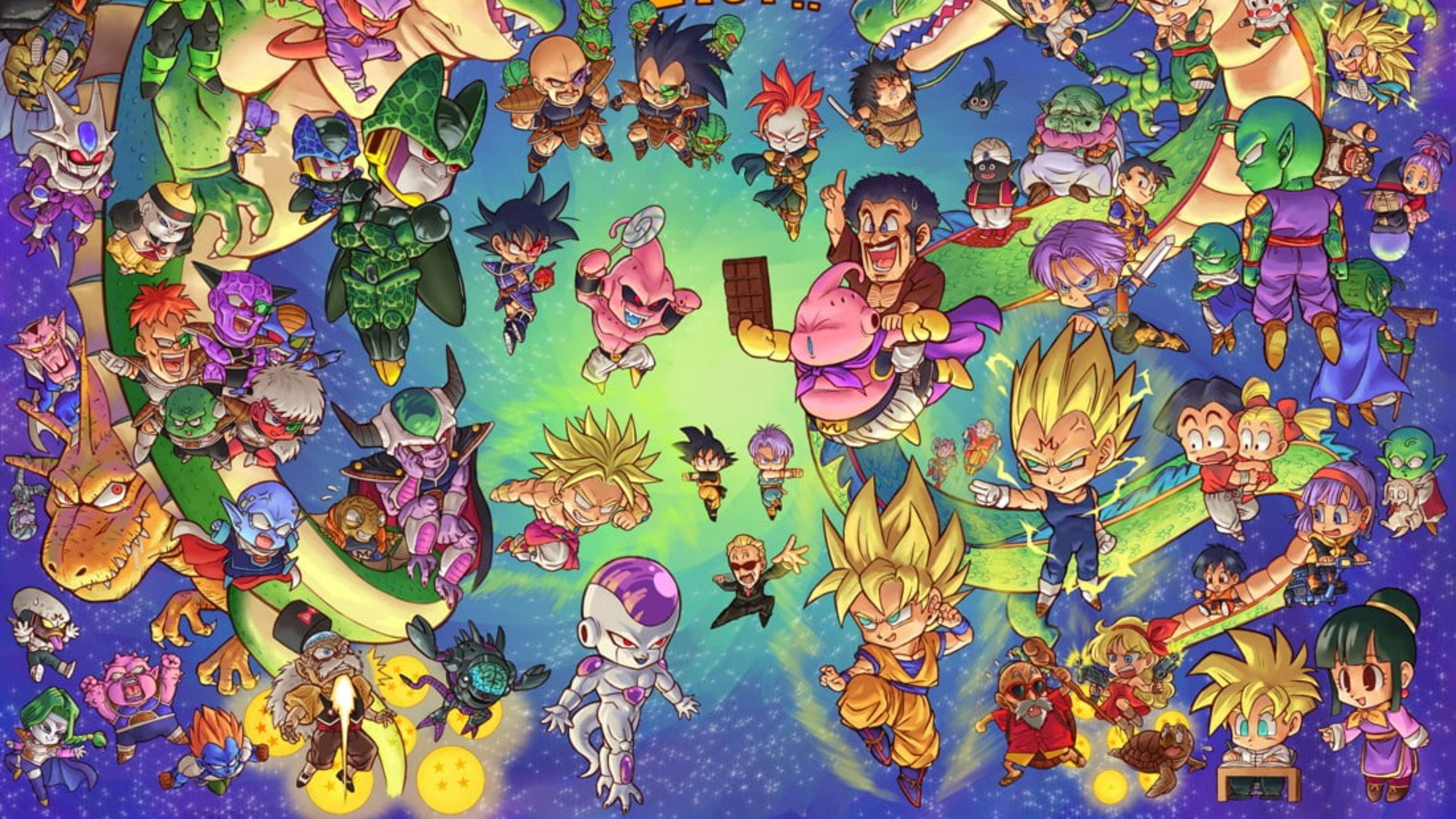 3840x2160 Download Doodle Dragon Ball Z Wallpaper