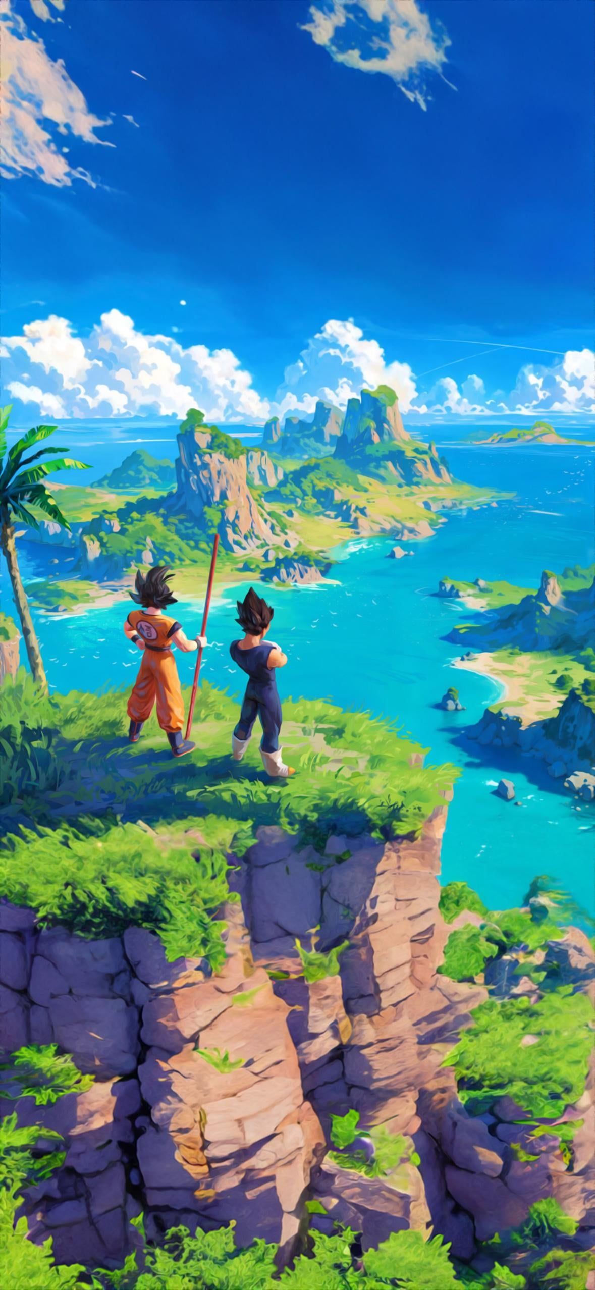 1179x2556 Here is my dragon ball wallpaper. Now let's see your wallpaper