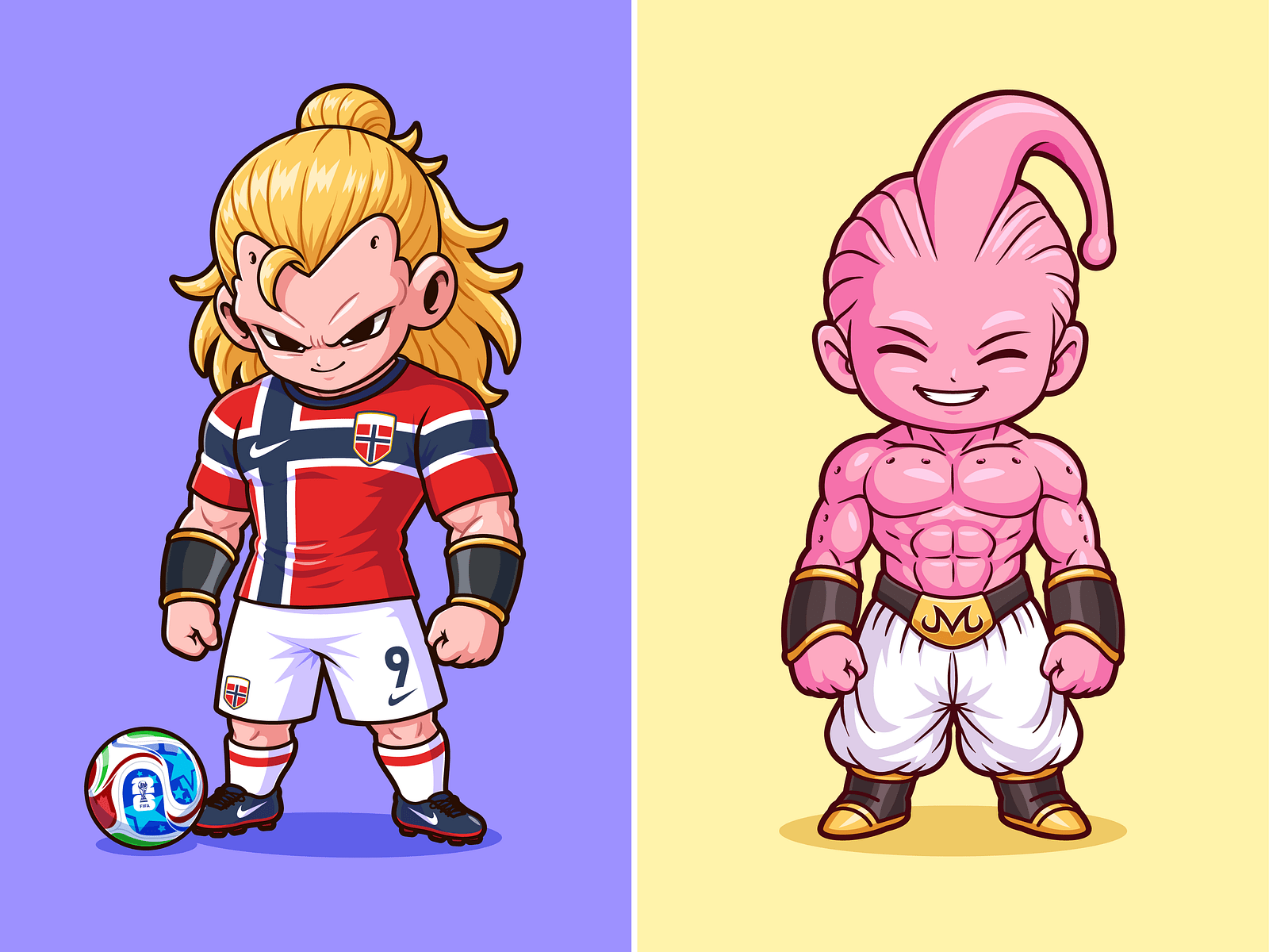 1600x1200 Haaland x Majin Buu⚽ by catalyst on Dribbble