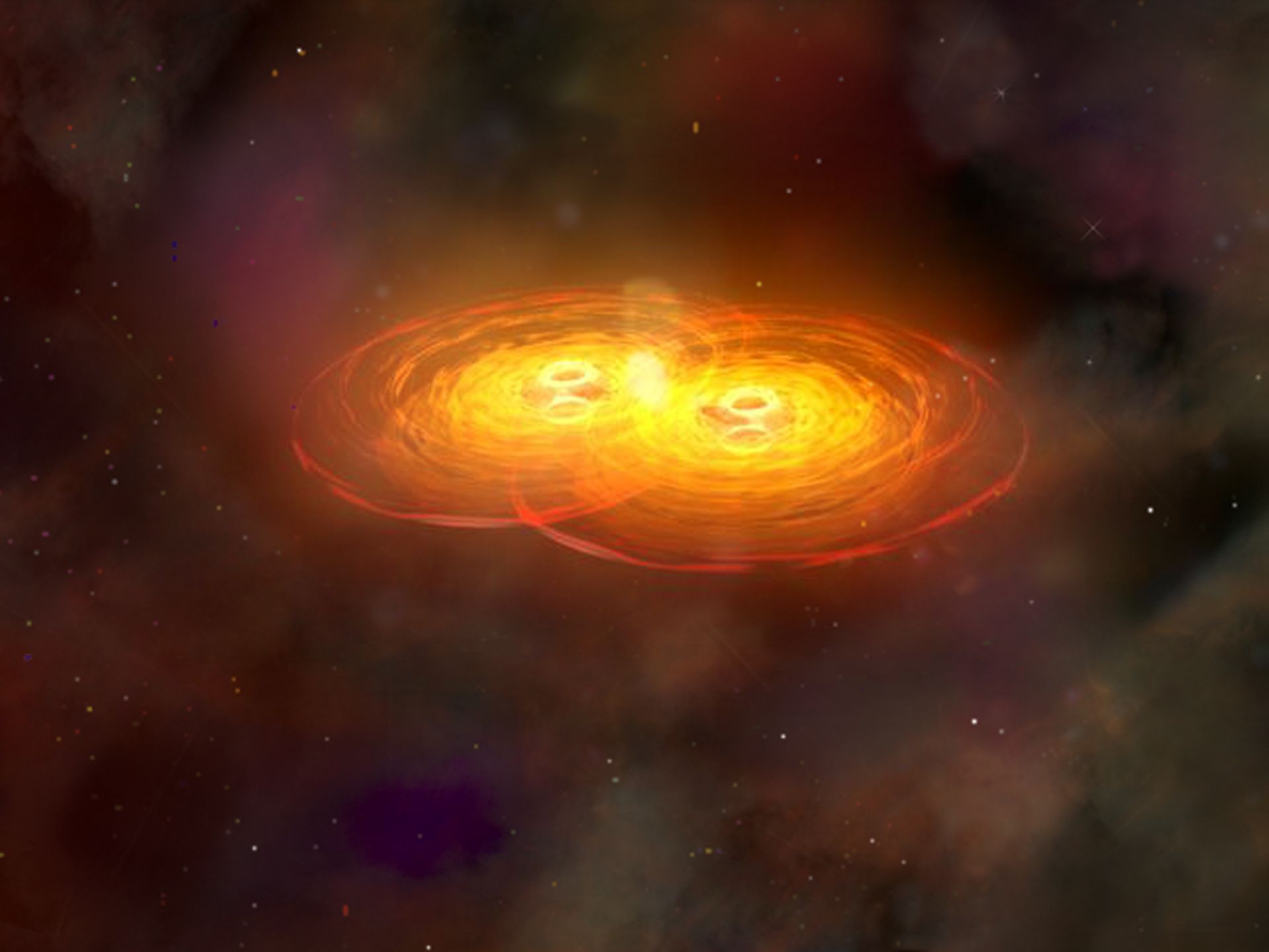 1920x1440 It Takes Two to Tango: Astronomers Find Evidence of Possible Black Hole Duo
