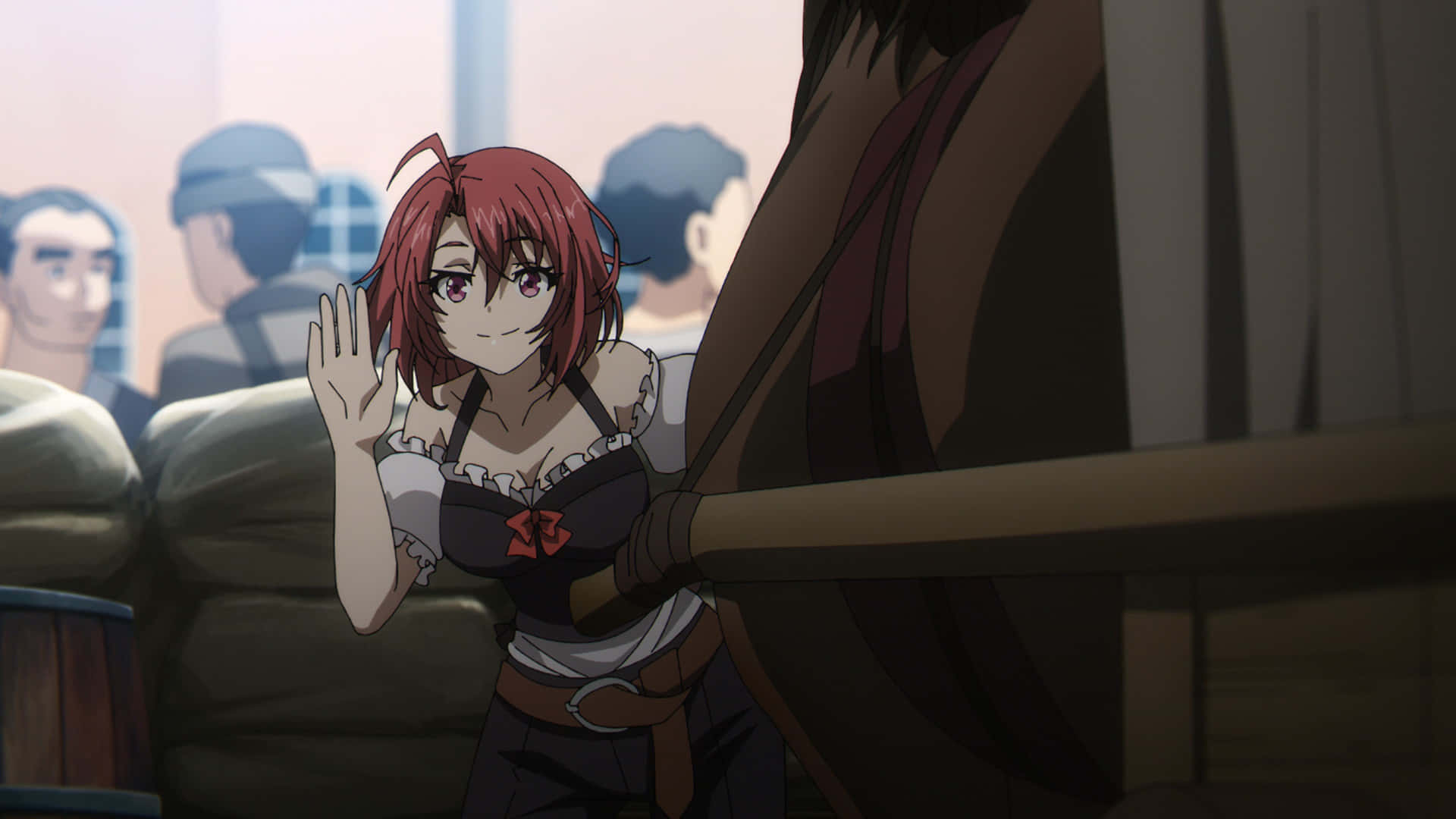 1920x1080 Download Goblin Slayer Cow Girl Waving Wallpaper