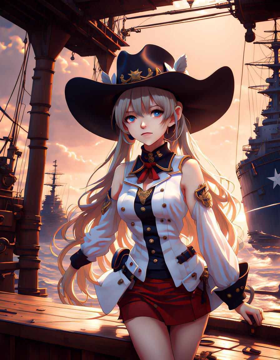 896x1152 Azur Lane's USS Texas as Cowgirl: Detailed Matte P