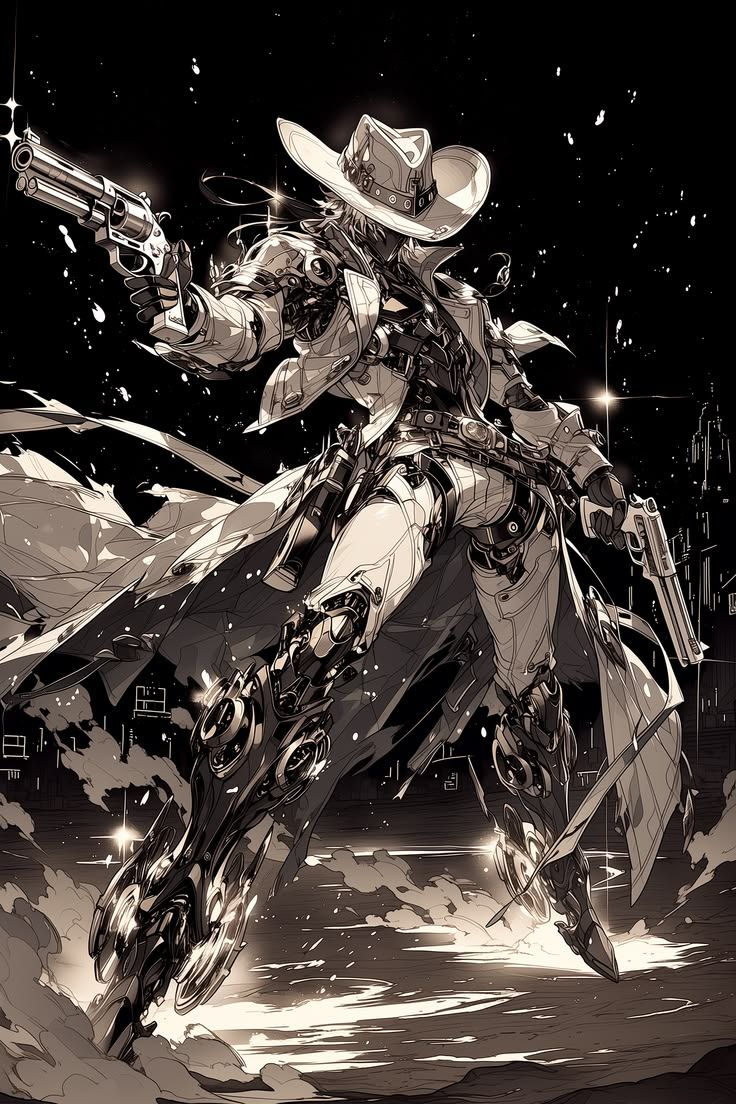736x1104 Space anime cowgirl. Cowgirl space art, Western space aesthetic, Futuristic cowboy