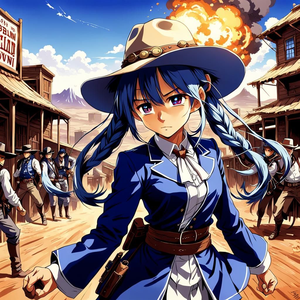 1024x1024 Anime Cowgirl