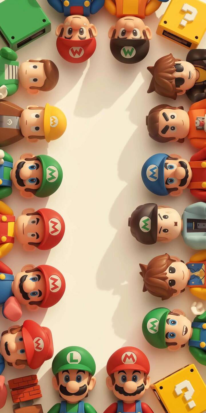 720x1440 Cute Lego Super Mario Bros Cartoon Wallpaper iPhone