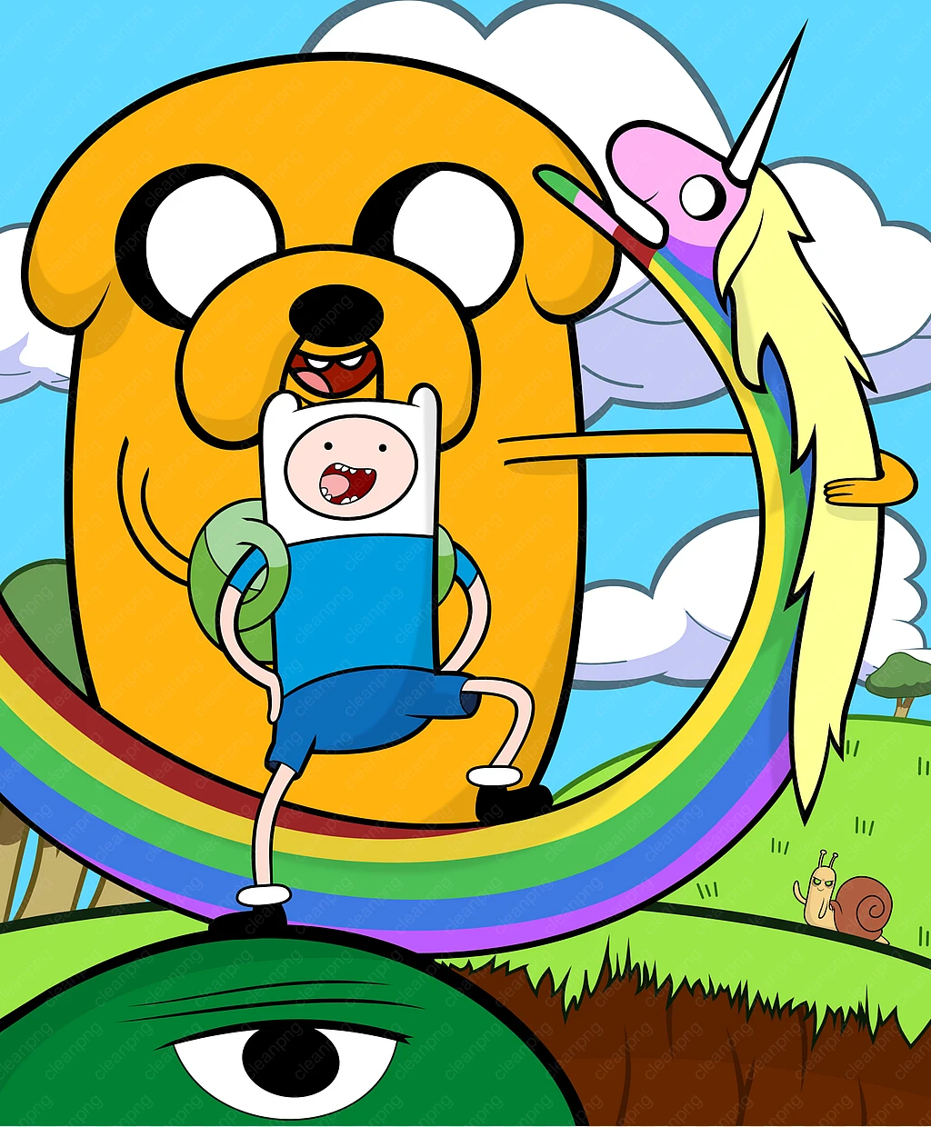 1024x1240 Adventure Cartoon Characters PNG Image