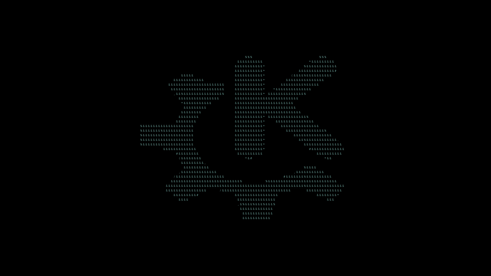 1920x1080 I made ASCII wallpaper for KDE users (1080p)