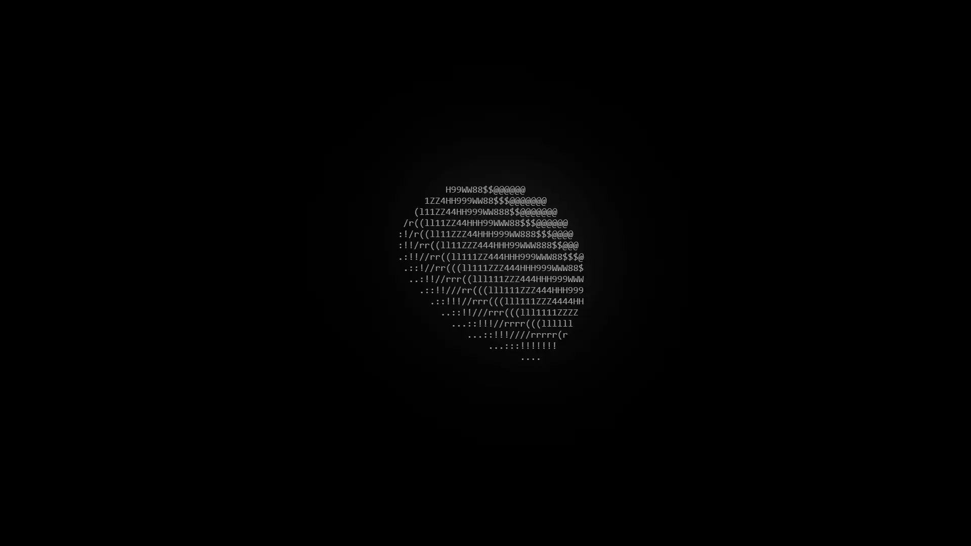 1920x1080 Live wallpaper ASCII sphere download on