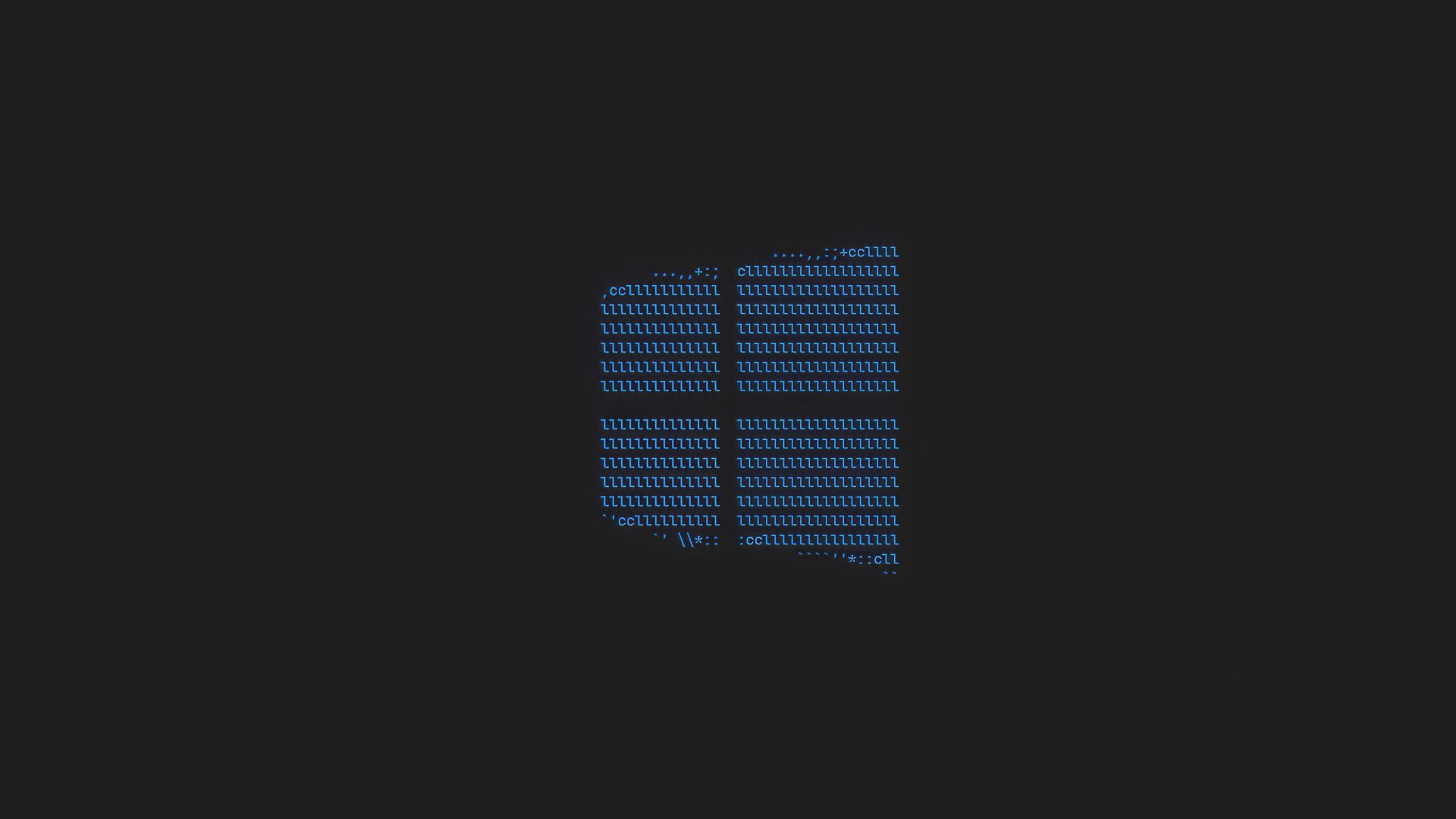 1920x1080 Windows 10 Logo Ascii Art Dark Laptop Full HD 1080P , HD 4k Wallpaper, Image, Background, Photos and Picture