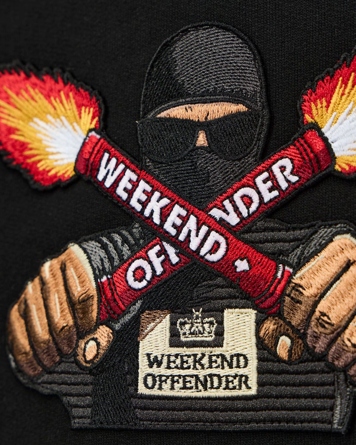 1200x1500 Weekend Offender Fulgar Graphic Hoodie Black