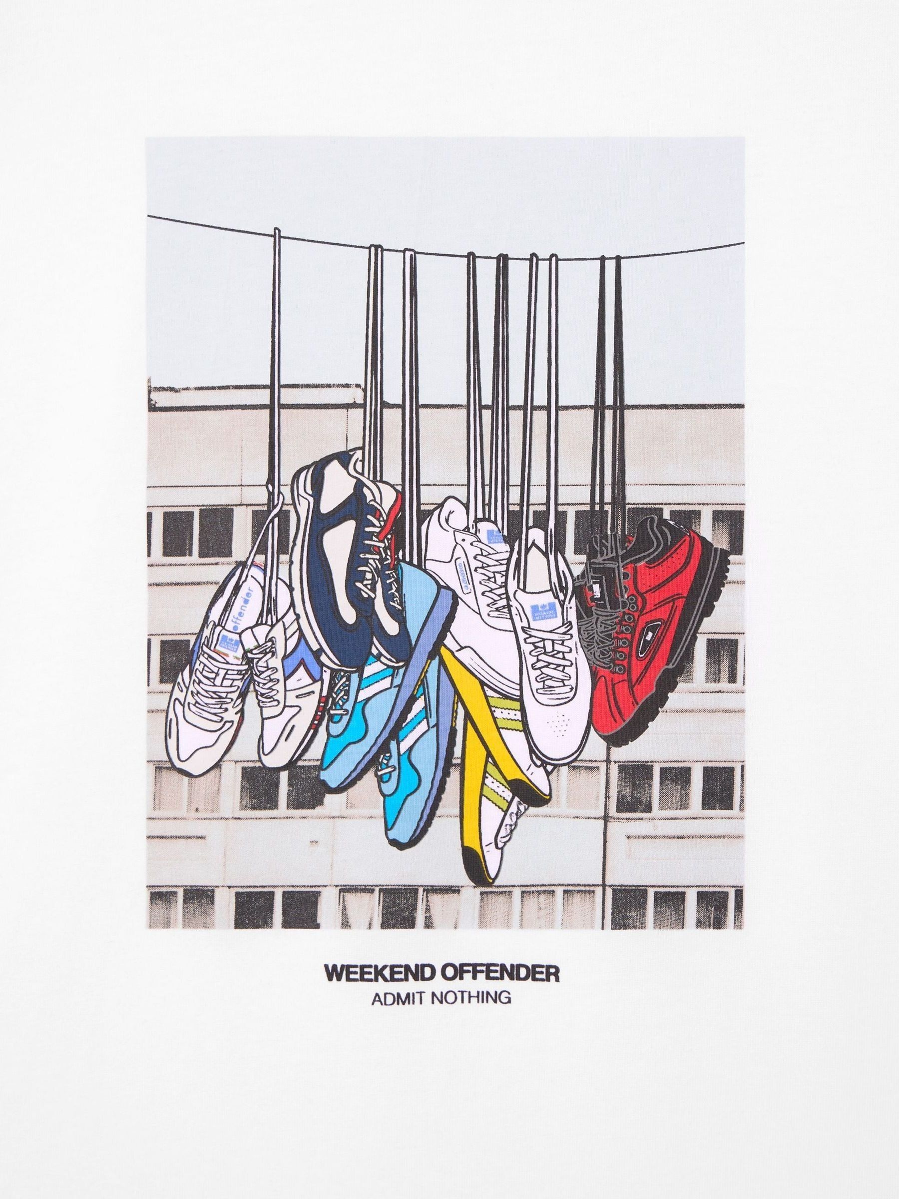 1800x2400 Buy Weekend Offender Battle Lines Graphic White T Shirt From Next USA