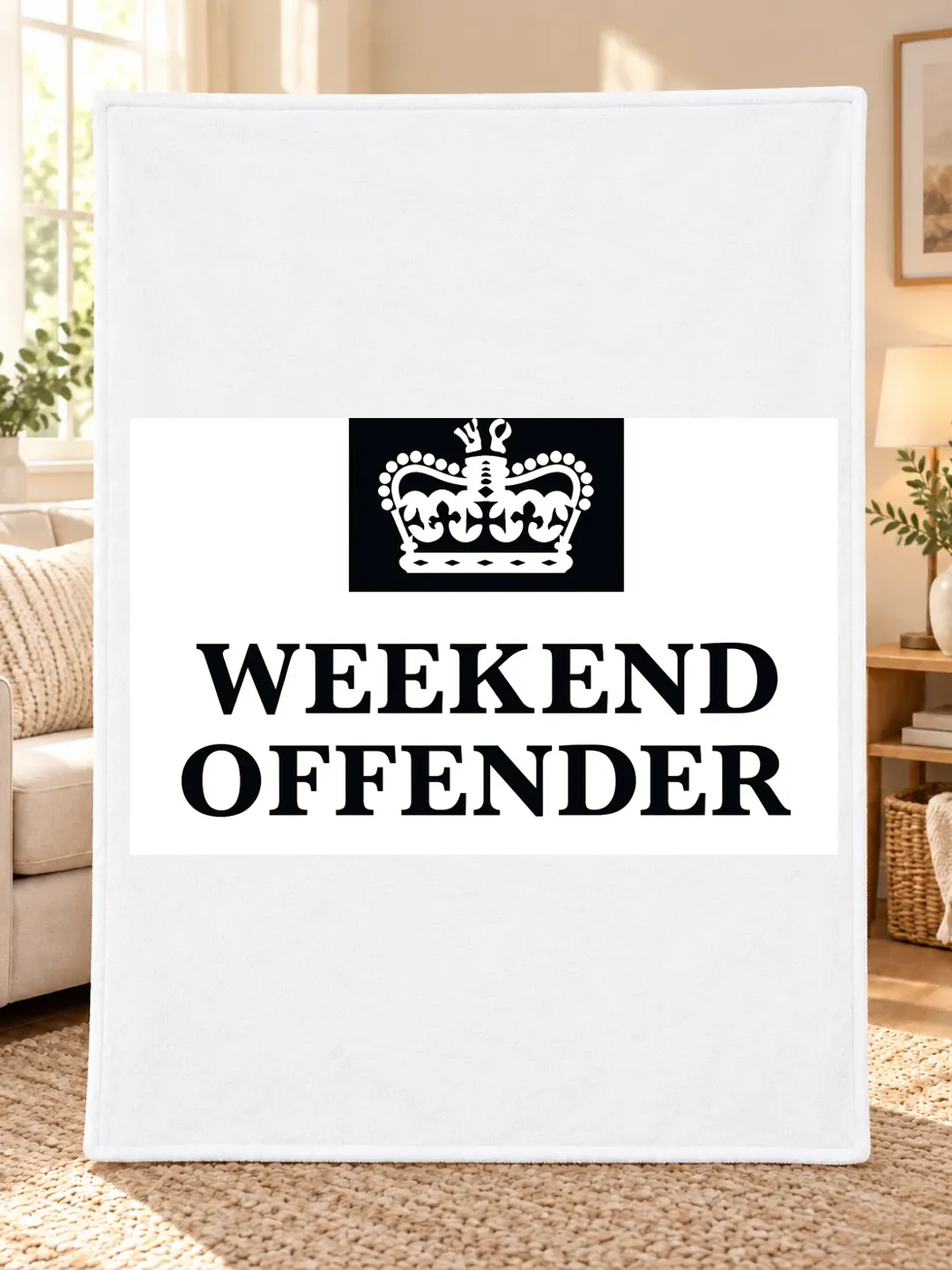 1080x1440 Weekend Offender print Fleece Blanket