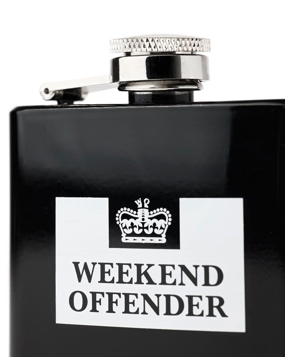 960x1200 Hip Flask Black White 60ml 2oz