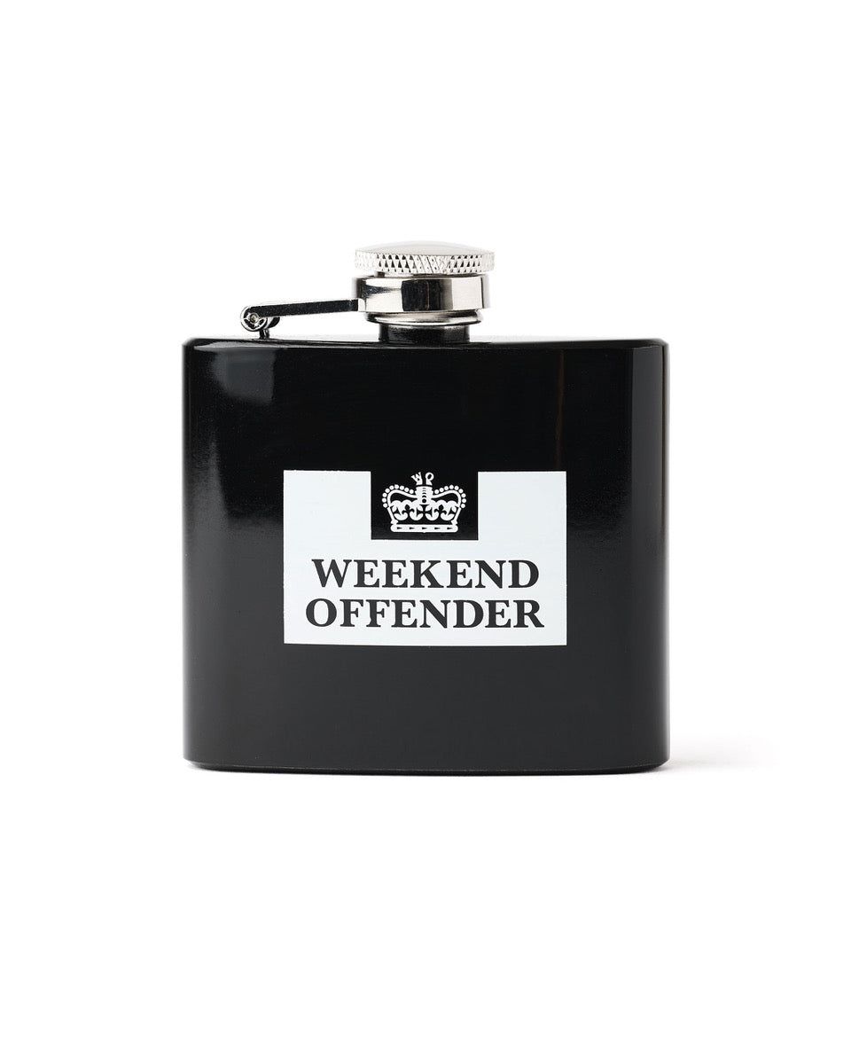 960x1200 Hip Flask Black White 60ml 2oz