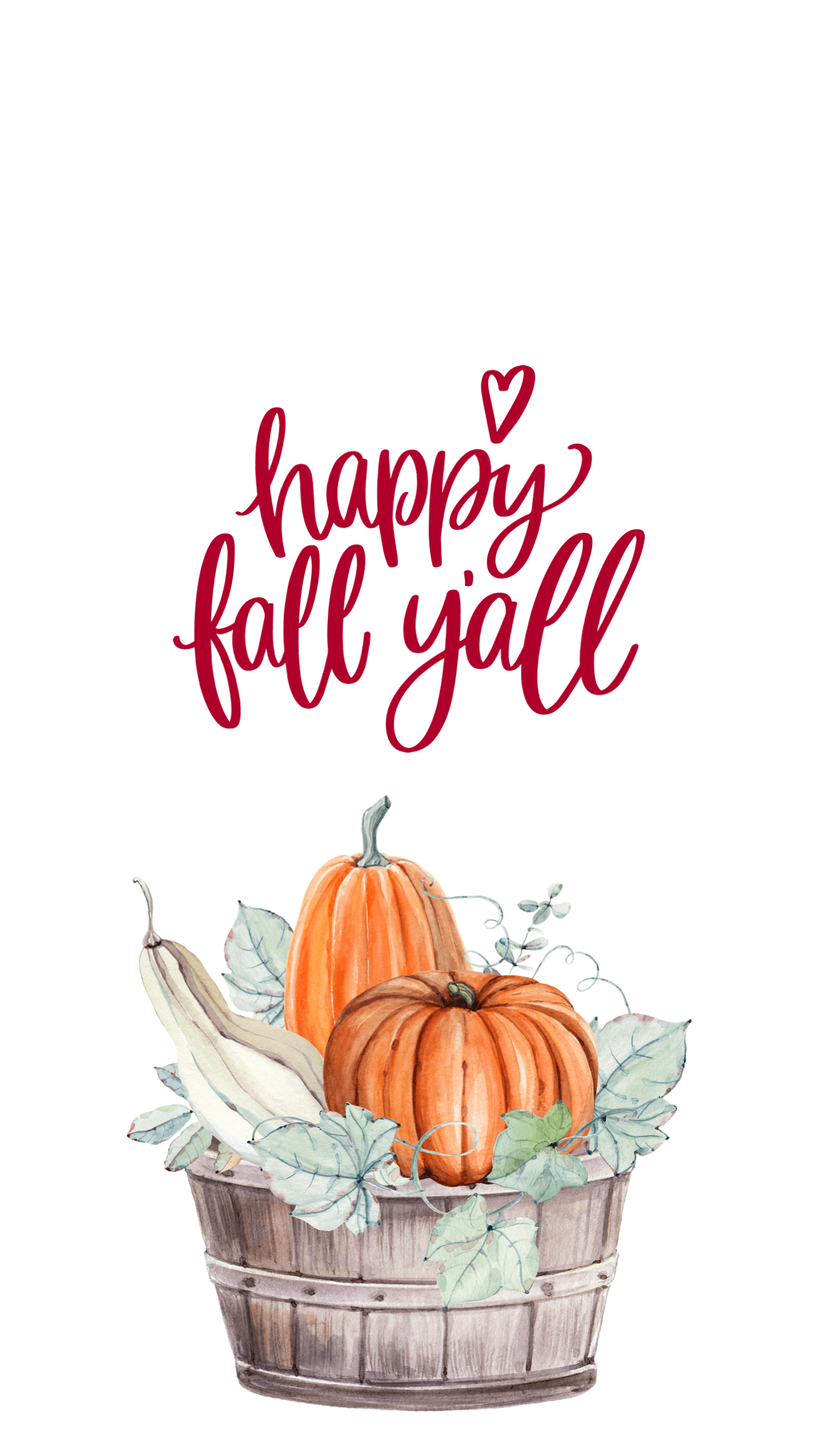 1242x2208 Happy Fall Y'all Wallpaper