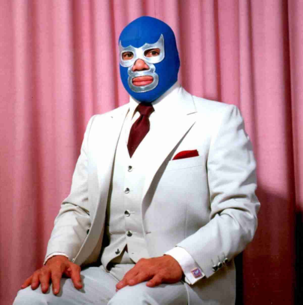 1200x1207 Download Blue Demon Luchador Wallpaper