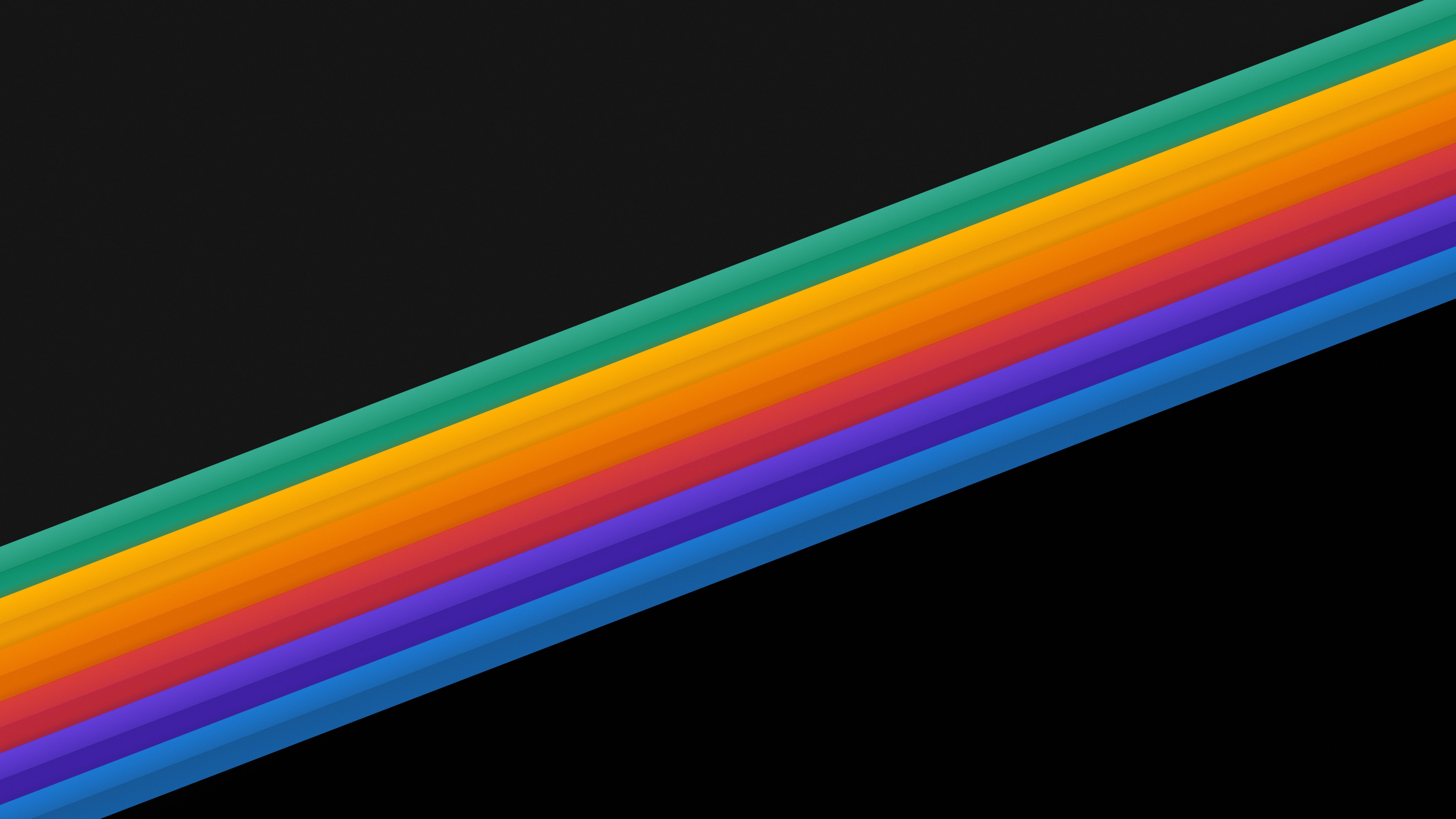 6016x3384 Six Retro Stripes Wallpaper