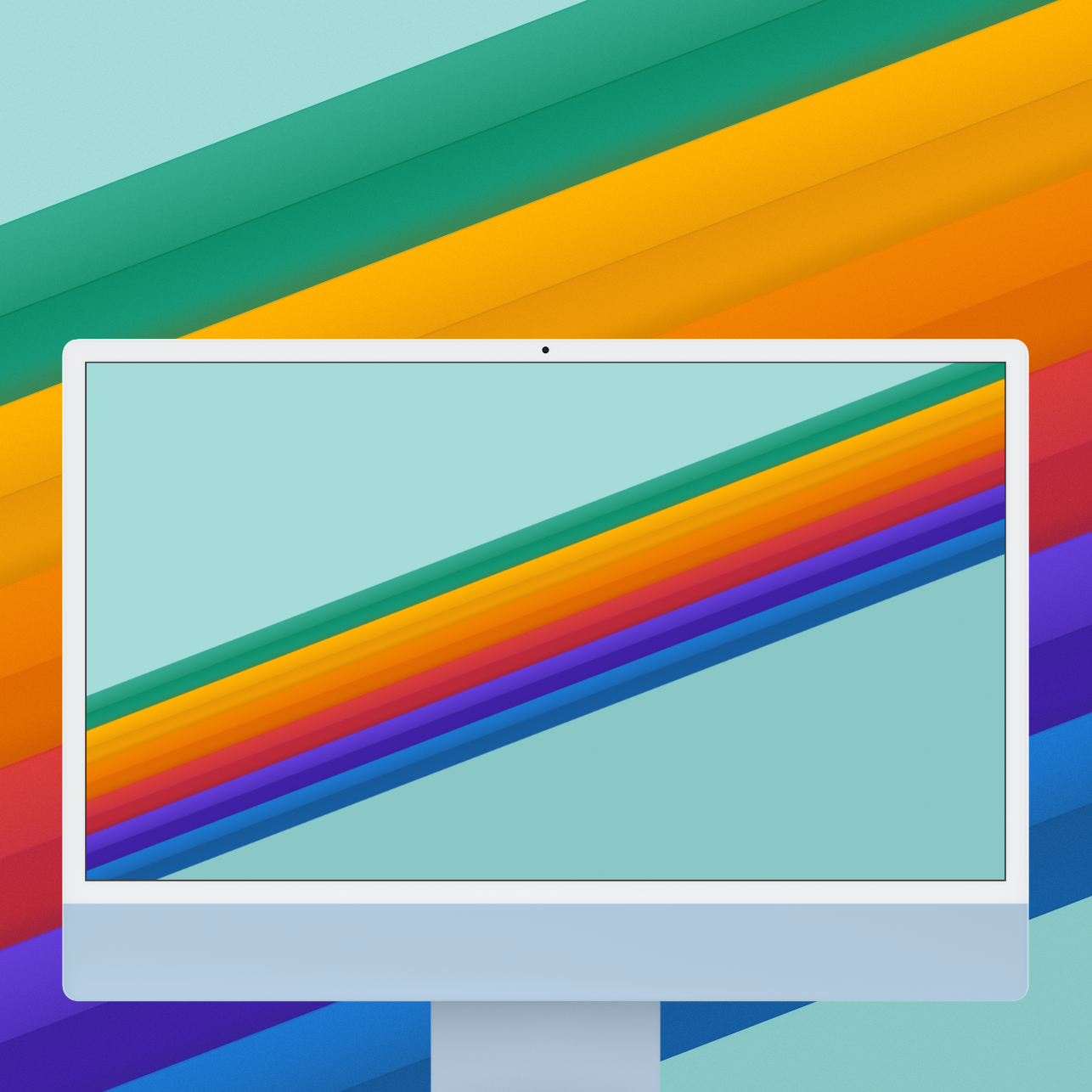 1286x1286 Six Retro Stripes Wallpaper