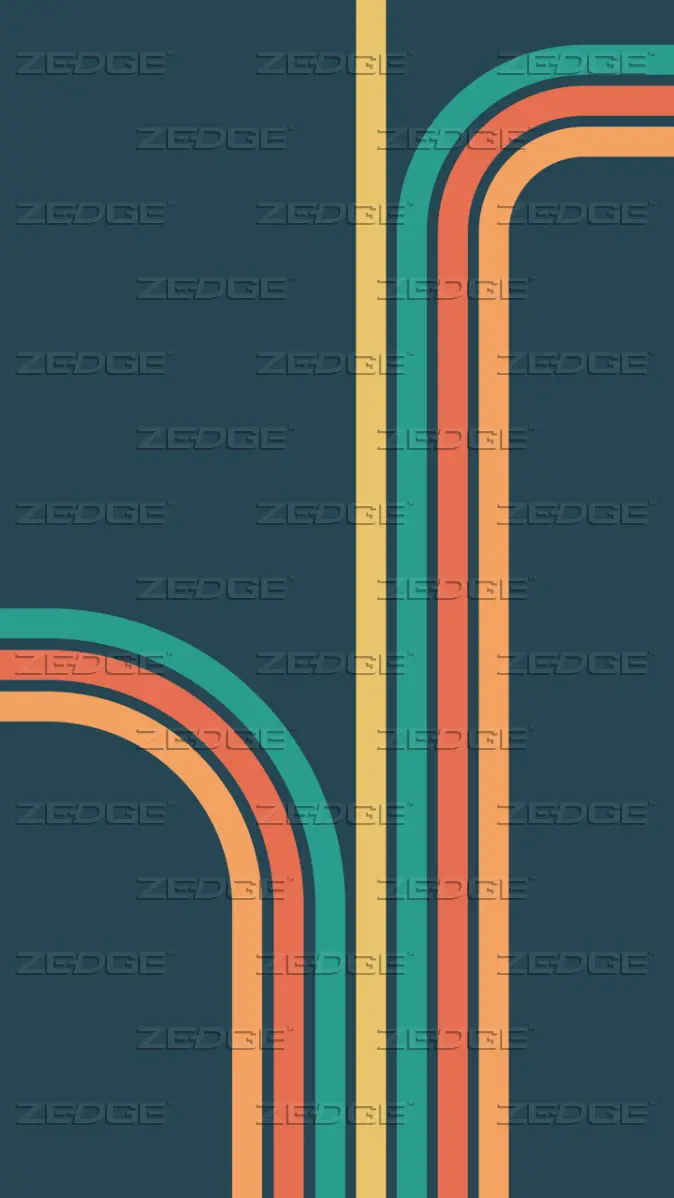 674x1198 Retro stripes vintage colors wallpaper