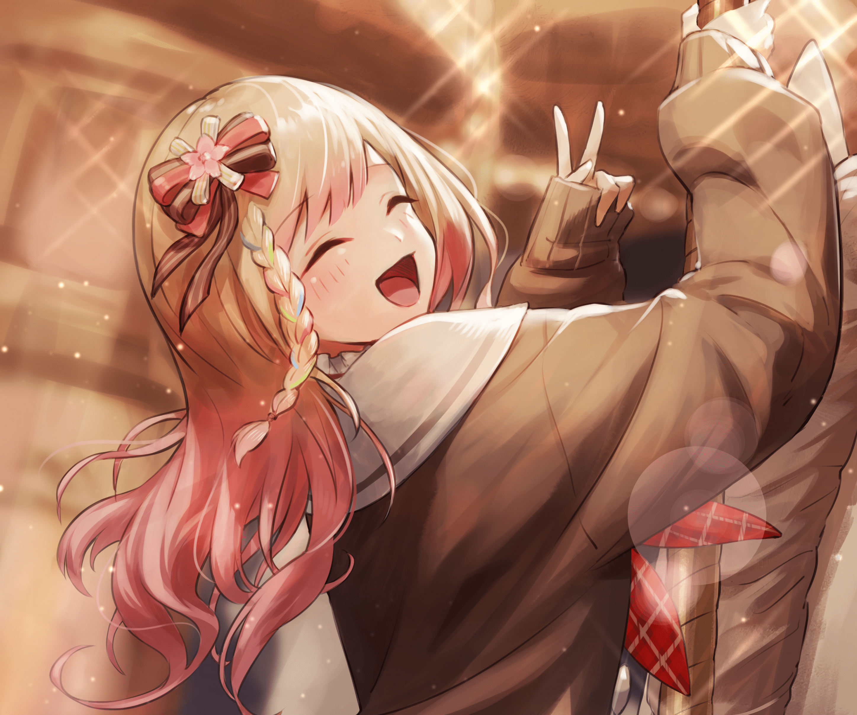 2894x2412 Download Hololive Momosuzu Nene Anime Virtual Youtuber HD Wallpaperx2412