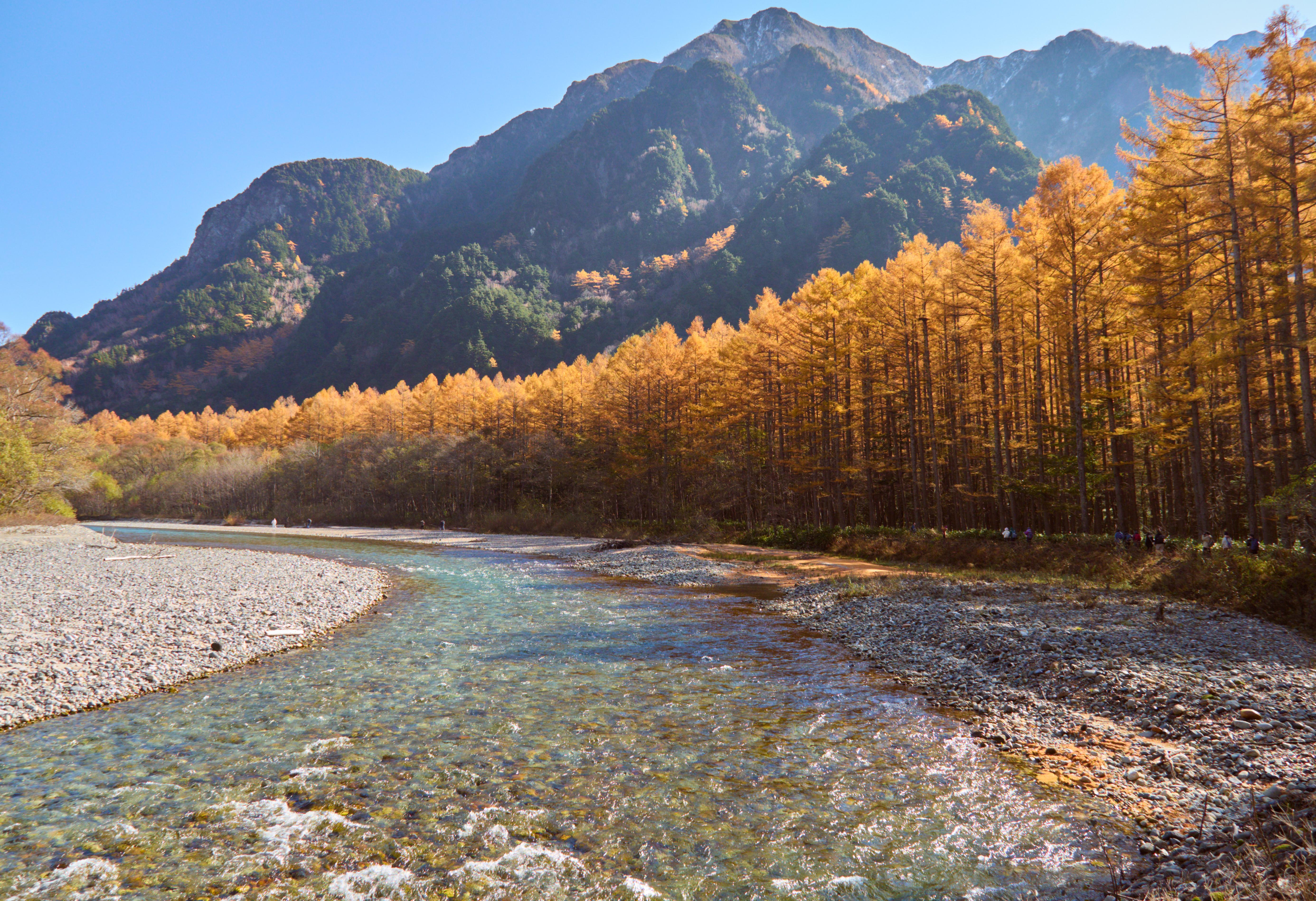 5543x3794 Kamikochi, in the valley of the Japanese Alps