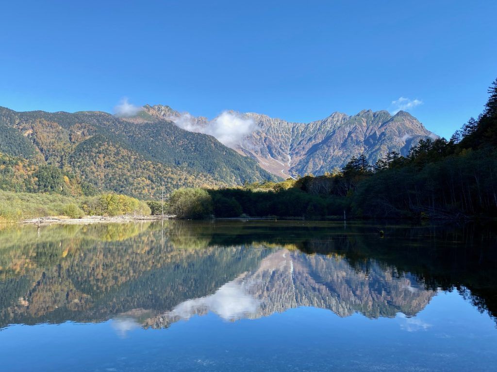 1024x768 Kamikochi, beyond Kappa Bashi 上高地 / HikeJapan