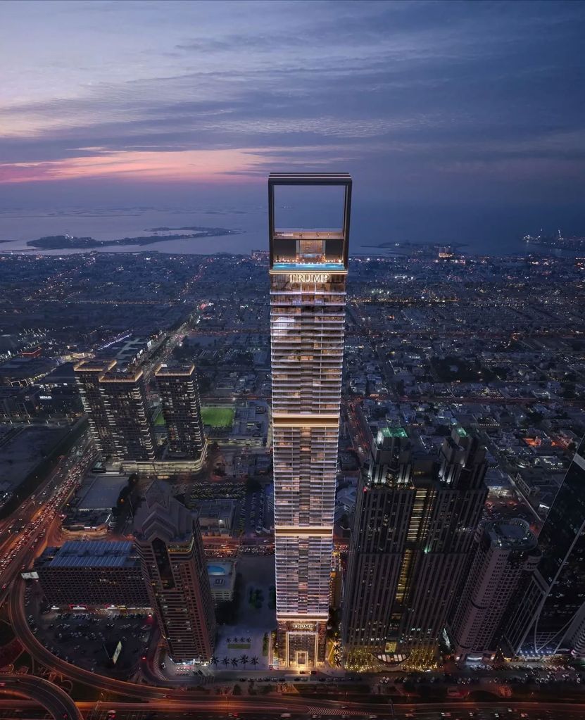 831x1023 Trump Tower Dubai Unveiled With 80 Storey Skyscraper Including World's Highest Pool In Don's First Middle East High Rise