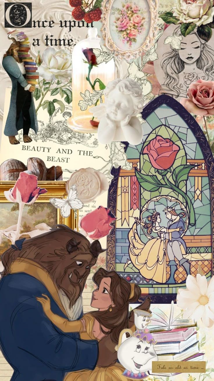 736x1308 beautyandthebeast #beautyandthebeastaesthetic #art #wallpaper #disney #disneyprincess