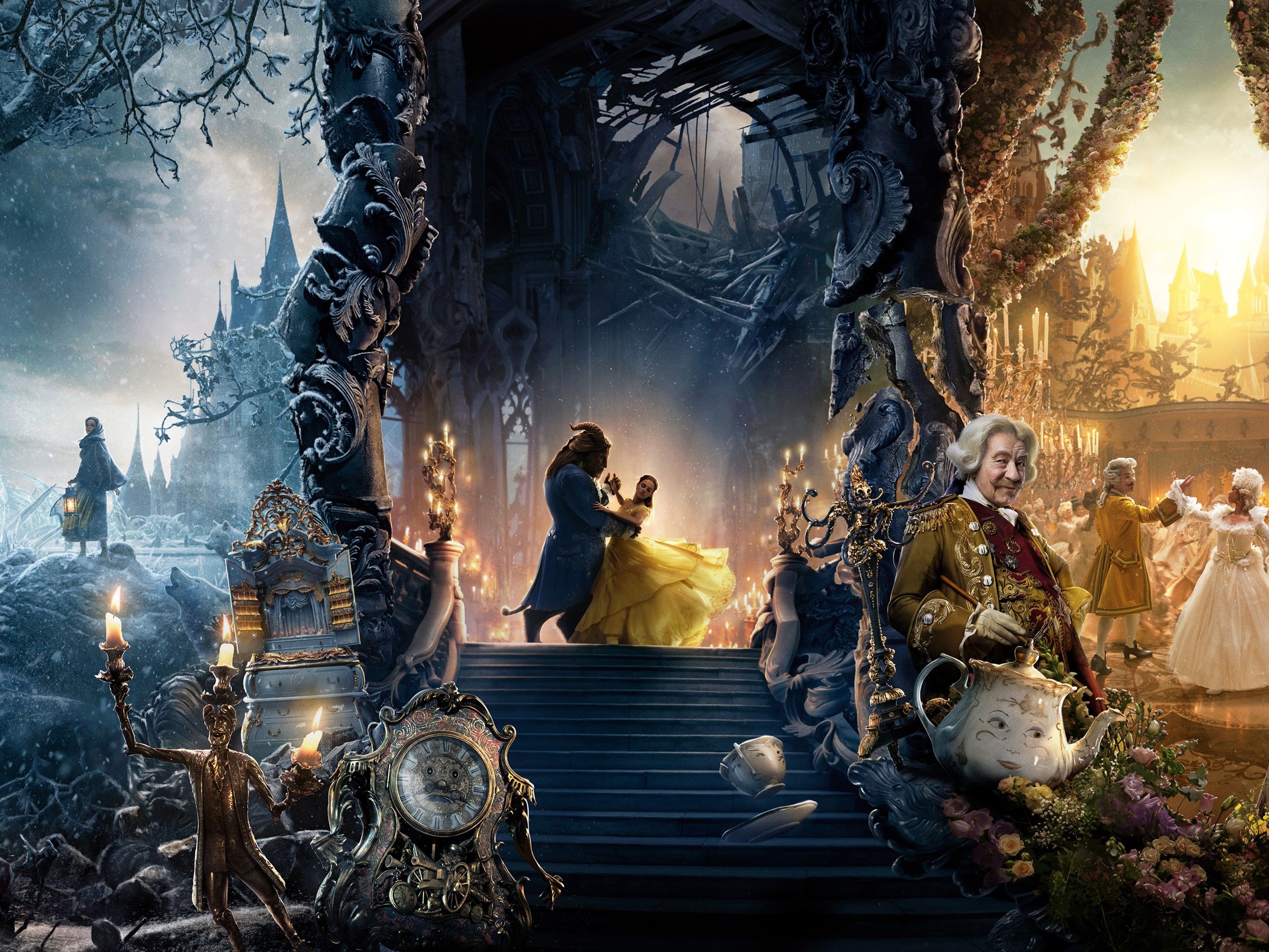 2560x1920 Wallpaper Beauty and the Beast, Disney movie 2017 3840x2160 UHD 4K Picture, Image