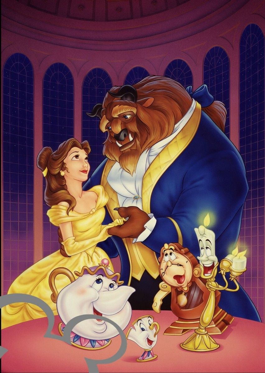 851x1200 Disney Beauty and the Beast art print, photo, picture, gift, wedding, baby