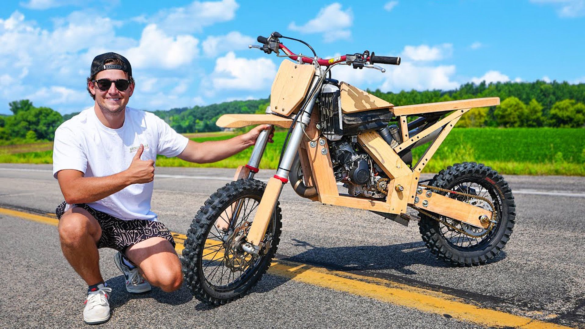 1920x1080 Wooden Dirt Bike Testing!